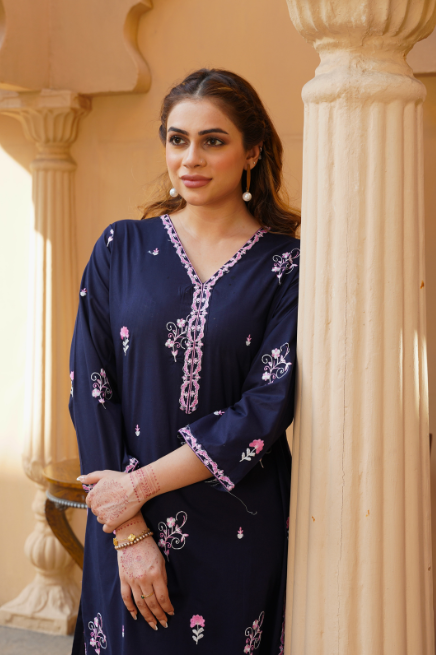 Sajni - Khaas (2 Piece) - Embroidered Lawn Shirt & Trouser