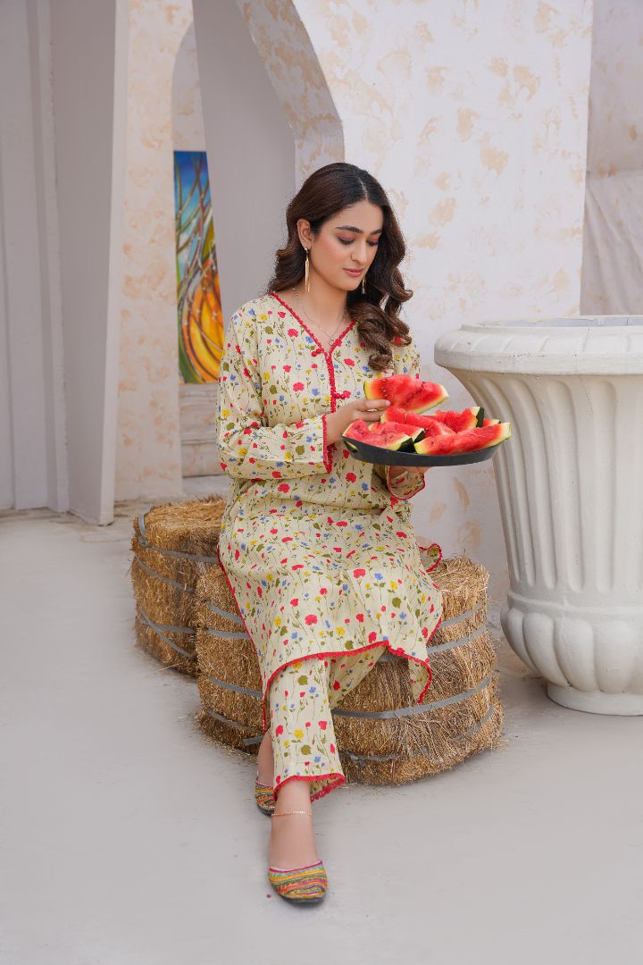 Laleh (2 Piece) - Printed Lawn