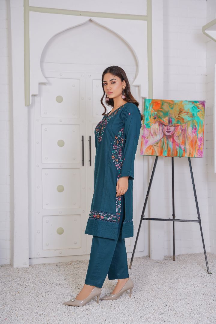 Sajni (2 Piece) - Embroidered Lawn Shirt & Trouser