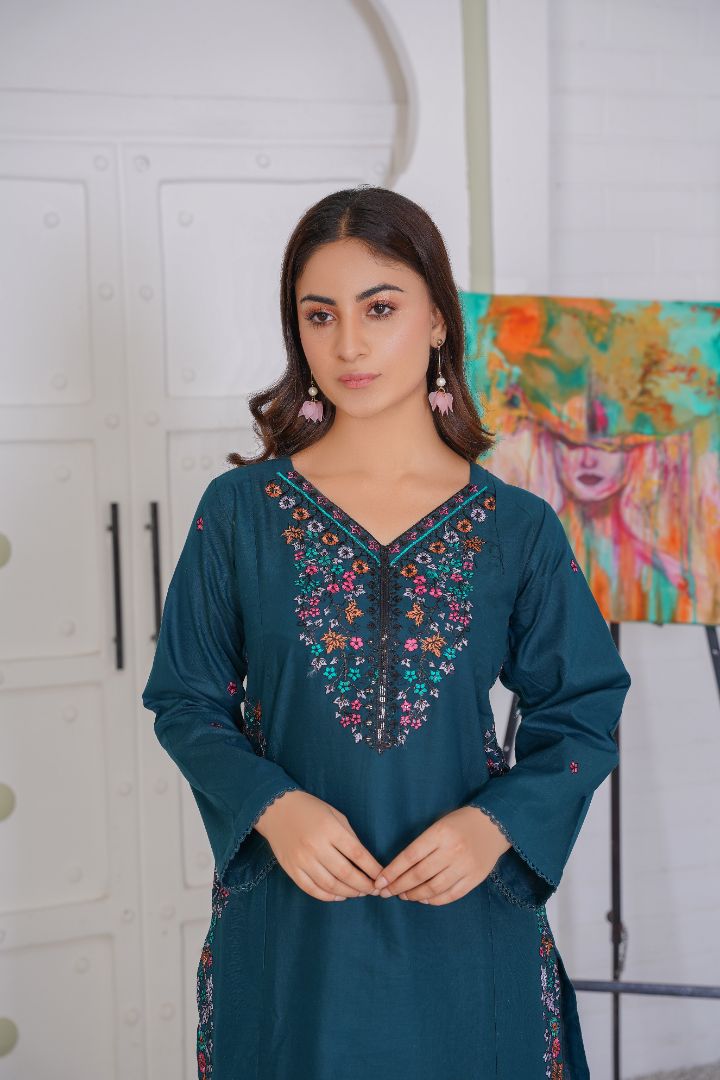 Sajni (2 Piece) - Embroidered Lawn Shirt & Trouser