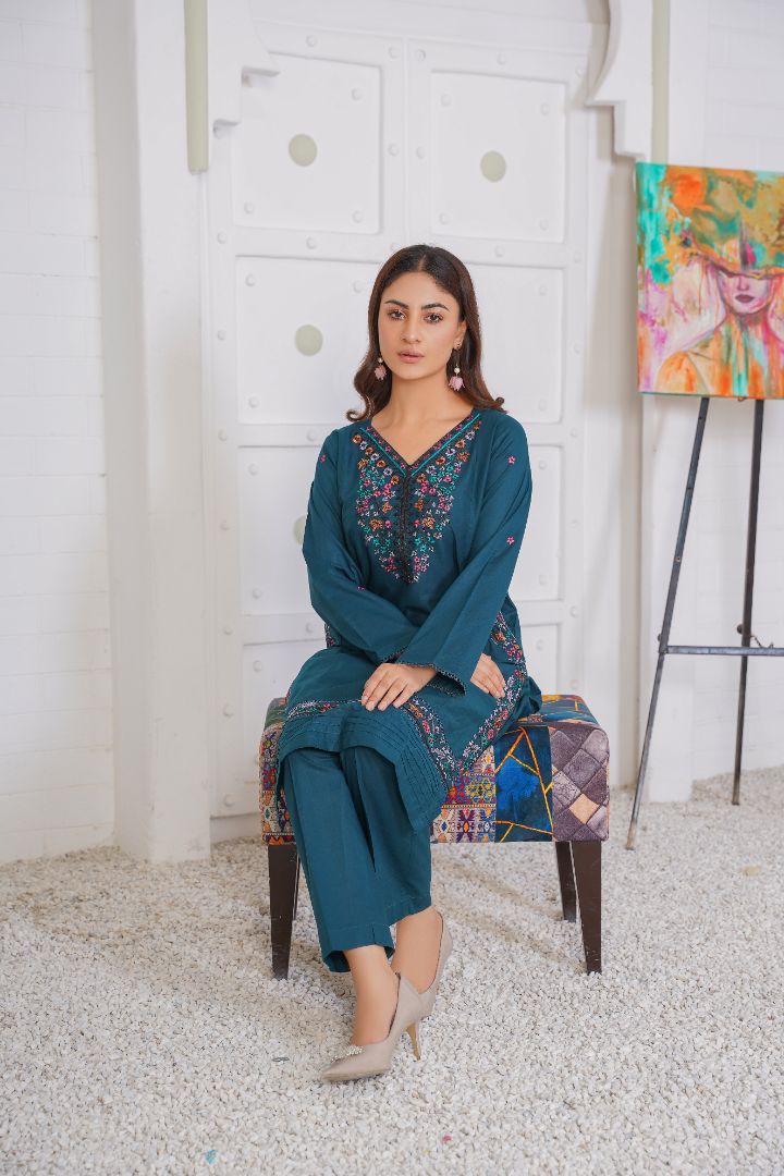 Sajni (2 Piece) - Embroidered Lawn Shirt & Trouser